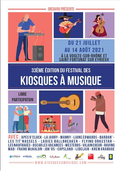 Le Festival des Kiosques à Musique revient en 2021 !