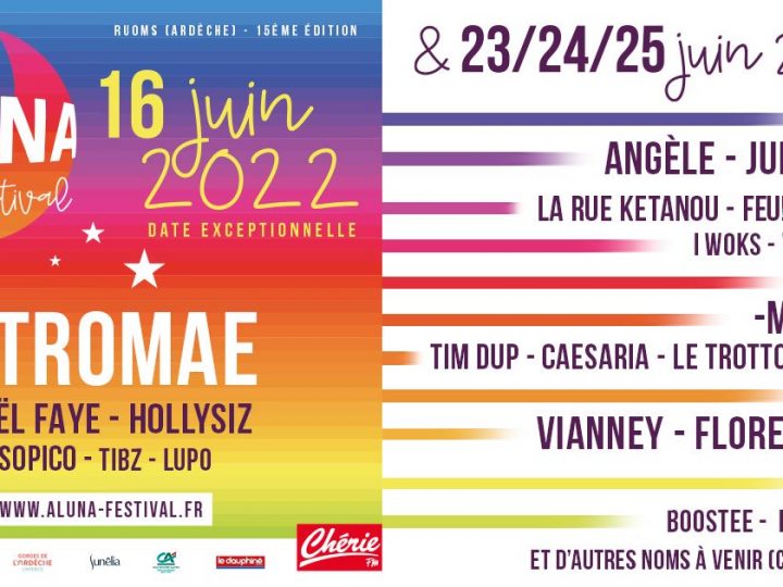 Ardèche Aluna Festival 2022 : Nouveaux noms