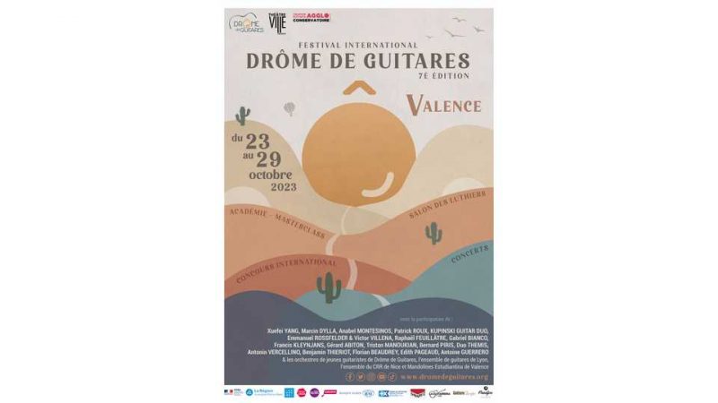 Programmation du festival Drôme de Guitares 2023